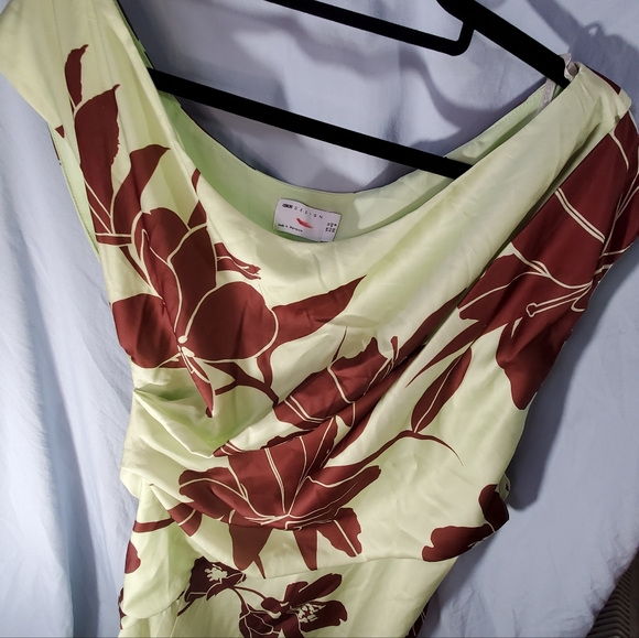 ASOS Green and Brown Floral Maxi Dress - Picture 5 of 12